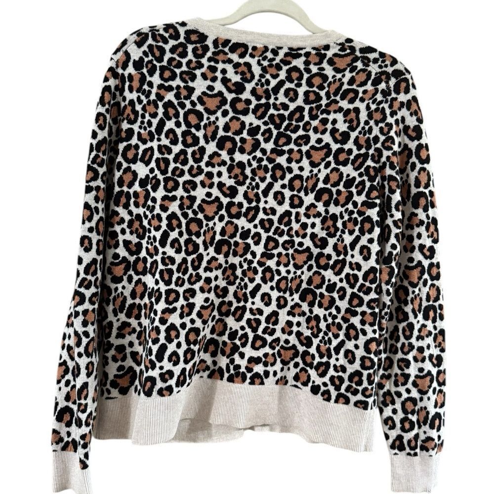a new day Brown and Cream Cardigan Sweater with Animal Print - Picture 10 of 10